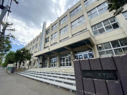 画像7:札幌市立八条中学校(中学校)まで494m