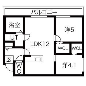 ｎｏｂｌｅ　ｈｉｌｌ　南郷通 201｜北海道札幌市白石区南郷通２０丁目南(賃貸マンション2LDK・2階・48.91㎡)の写真 その2