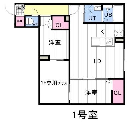 ＣＡＲＲＥＲＡ東札幌　2ｎｄ． 201｜北海道札幌市白石区東札幌六条４丁目(賃貸マンション2LDK・2階・57.86㎡)の写真 その2