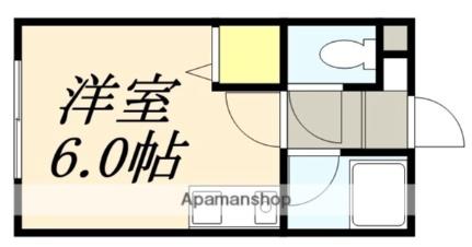 コーポラス上野 111｜北海道函館市上野町(賃貸アパート1R・1階・25.16㎡)の写真 その2