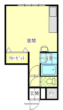 ハイツおうみ 203｜北海道函館市白鳥町(賃貸アパート1R・2階・26.44㎡)の写真 その2