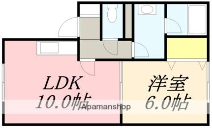 ヴィラカルコーサ 102｜北海道函館市昭和４丁目(賃貸アパート1DK・1階・42.23㎡)の写真 その2