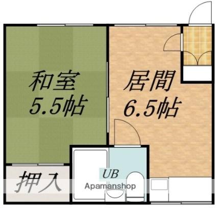 シャトル駒場 201｜北海道函館市駒場町(賃貸アパート1DK・2階・24.79㎡)の写真 その2