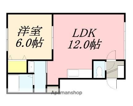 ガーデンヒルズII昭和 205｜北海道函館市昭和４丁目(賃貸アパート1LDK・2階・37.95㎡)の写真 その2