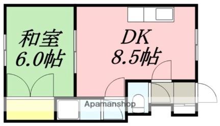 かしわぎハイツ 203｜北海道函館市柏木町(賃貸アパート1DK・2階・31.76㎡)の写真 その2