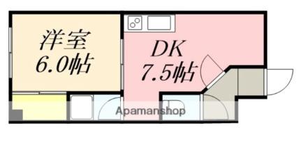 スカイビュー千代台 401｜北海道函館市千代台町(賃貸アパート1DK・4階・28.05㎡)の写真 その2