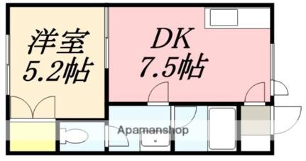 メイプルハイム美原 102｜北海道函館市美原３丁目(賃貸アパート1DK・1階・29.75㎡)の写真 その2