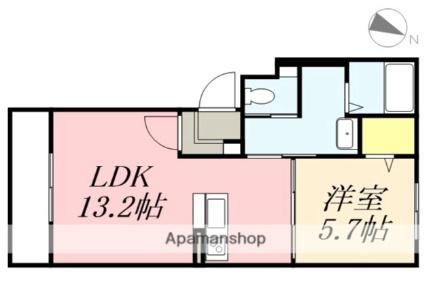 メルソン・リール　ドゥ 302｜北海道函館市昭和町(賃貸マンション1LDK・3階・43.94㎡)の写真 その2