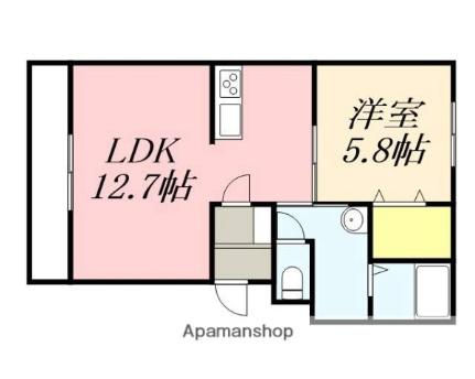 Ｅｖｏｌｃｉｏｎ（エボルシオン） 403｜北海道函館市亀田町(賃貸マンション1LDK・4階・43.44㎡)の写真 その2