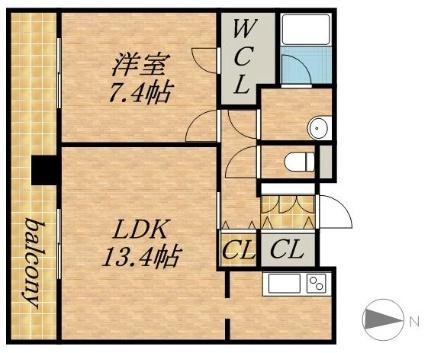 ビッグパレス南5条 1310｜北海道札幌市中央区南五条西８丁目(賃貸マンション1LDK・13階・51.22㎡)の写真 その2