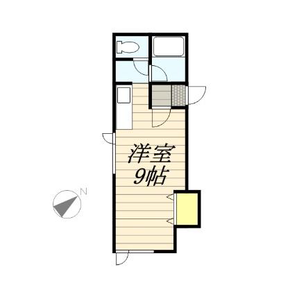 シックハイツ 105 ｜ 北海道札幌市西区西町北９丁目（賃貸アパート1R・2階・22.07㎡） その2