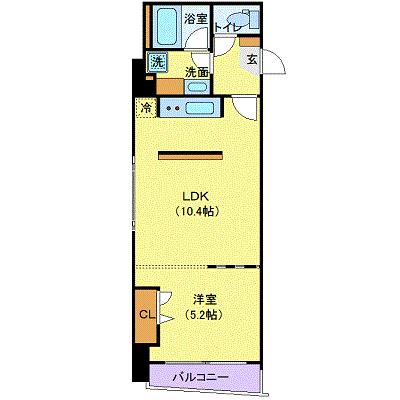 ＣＩＴＹＳＰＩＲＥ中島公園II 801｜北海道札幌市中央区南十一条西１丁目(賃貸マンション1LDK・8階・36.10㎡)の写真 その2