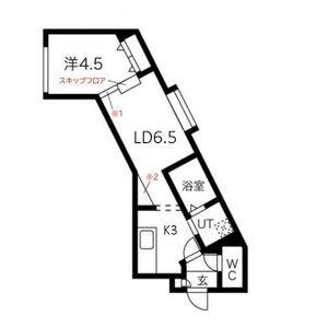 Ｔｒｕｌｌｉ（トゥルッリ） 301 ｜ 北海道札幌市手稲区手稲本町一条３丁目（賃貸マンション1LDK・3階・31.11㎡） その2