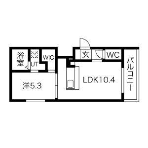 ＦＬＥＡＤ琴似 102｜北海道札幌市西区二十四軒四条５丁目(賃貸マンション1LDK・1階・35.78㎡)の写真 その2