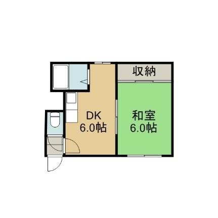 21条ビル 22｜北海道札幌市北区北二十一条西４丁目(賃貸アパート1DK・2階・20.25㎡)の写真 その2