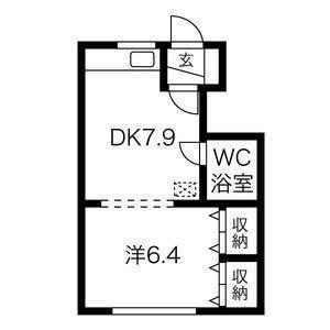 マンション常盤 302｜北海道札幌市北区北十八条西５丁目(賃貸マンション1DK・3階・32.66㎡)の写真 その2