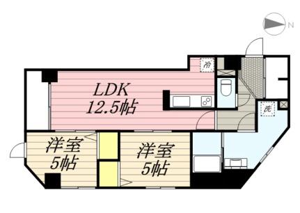 フランセレジデンシア　リシェス南麻生 R403｜北海道札幌市北区北三十一条西２丁目(賃貸マンション2LDK・4階・54.00㎡)の写真 その2