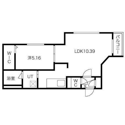 シャトーライフ近代美術館前1 406 ｜ 北海道札幌市中央区北一条西１８丁目（賃貸マンション1LDK・4階・41.15㎡） その2