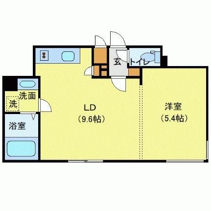 Ｍｅｌｒｏｓｅｐｌａｃｅ 103｜北海道札幌市東区北九条東１丁目(賃貸マンション1LDK・1階・36.33㎡)の写真 その2