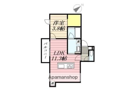 タウンハウス山鼻 305｜北海道札幌市中央区南十七条西１３丁目(賃貸アパート1LDK・3階・35.43㎡)の写真 その2