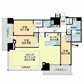 ＯＮＥ札幌ステーションタワー 3902｜北海道札幌市北区北八条西１丁目(賃貸マンション3LDK・39階・104.09㎡)の写真 その2