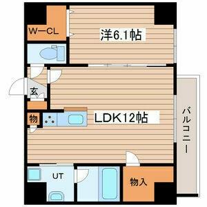 ＬＵＣＹ　ＨＯＵＳＥ　II 605｜北海道札幌市豊平区中の島一条４丁目(賃貸マンション1LDK・6階・43.70㎡)の写真 その2