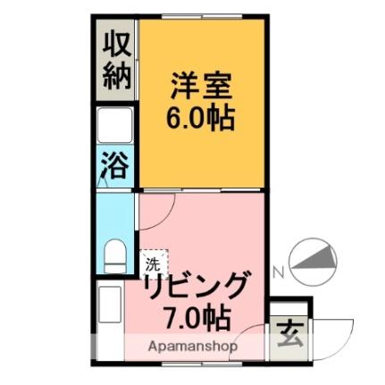 ｗｉｎ ｜北海道滝川市幸町３丁目(賃貸アパート1DK・2階・28.15㎡)の写真 その2