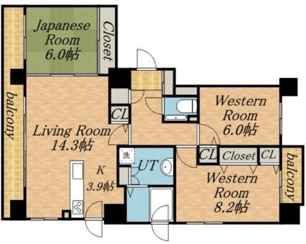 桂和レジデンス円山桜 702｜北海道札幌市中央区南四条西２１丁目(賃貸マンション3LDK・7階・86.57㎡)の写真 その2