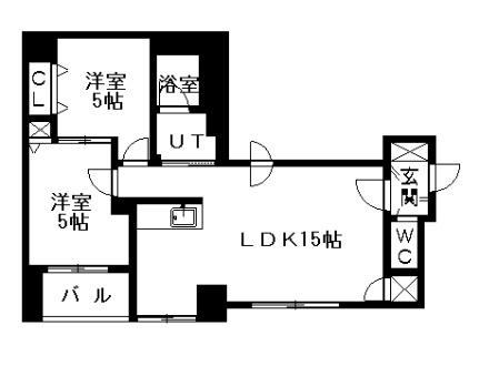 ＦＡＣＥ 903｜北海道札幌市中央区南五条西１丁目(賃貸マンション2LDK・9階・56.08㎡)の写真 その2