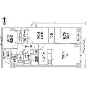 ル・ノール北9条 407｜北海道札幌市北区北九条西３丁目(賃貸マンション3LDK・4階・83.00㎡)の写真 その2