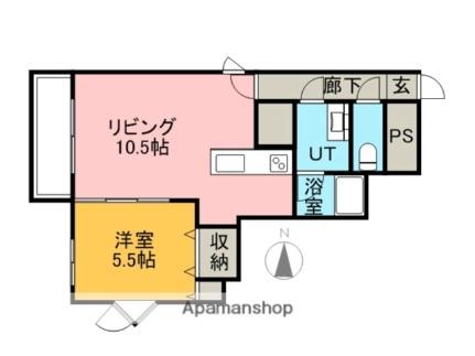 ドムス325 403｜北海道札幌市中央区北三条西２５丁目(賃貸マンション1LDK・4階・39.00㎡)の写真 その2