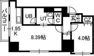 ＰＲＩＭＥ　ＵＲＢＡＮ大通東 00305｜北海道札幌市中央区大通東７丁目(賃貸マンション1LDK・3階・35.44㎡)の写真 その2