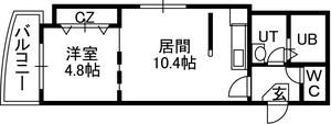 Ｃａｒｒｅｒａ2．9 00601｜北海道札幌市中央区南二条西９丁目(賃貸マンション1LDK・6階・36.39㎡)の写真 その2