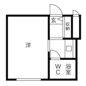 エクセレントハウス421 407｜北海道札幌市中央区南四条西２１丁目(賃貸マンション1K・4階・20.09㎡)の写真 その2