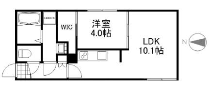 グランシャリオ平岸通 401P1｜北海道札幌市豊平区平岸二条３丁目(賃貸マンション1LDK・4階・35.10㎡)の写真 その2