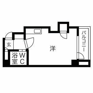 エクセレントハウス東 503｜北海道札幌市中央区南二条東２丁目(賃貸マンション1R・5階・23.14㎡)の写真 その2