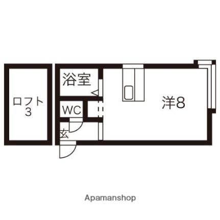 ウエストヴェリー 209｜北海道江別市野幌町(賃貸アパート1R・2階・24.75㎡)の写真 その2