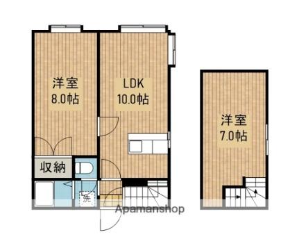 ＡＭＳ文京台南町壱番館 108｜北海道江別市文京台南町(賃貸アパート2LDK・1階・47.85㎡)の写真 その2