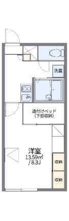 レオパレスドルフ文京台南 106｜北海道江別市文京台南町(賃貸アパート1K・1階・22.86㎡)の写真 その2