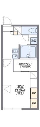 レオパレスドルフ文京台南 203｜北海道江別市文京台南町(賃貸アパート1K・2階・22.86㎡)の写真 その2