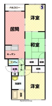 フロンティア東光 ｜北海道旭川市東光十三条３丁目(賃貸マンション3LDK・3階・61.15㎡)の写真 その2