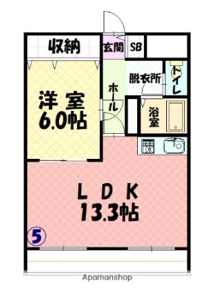 セクション103 ｜北海道旭川市一条通３丁目(賃貸マンション1LDK・8階・46.29㎡)の写真 その2