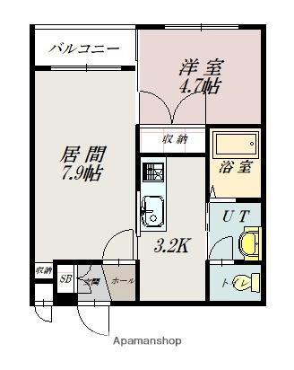 エスポアール310 ｜北海道旭川市川端町四条１０丁目(賃貸マンション1LDK・4階・37.52㎡)の写真 その2