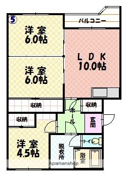 Ｇｒａｎｄ　Ｔｅｒｒａｃｅ 305｜北海道旭川市東二条４丁目(賃貸マンション3LDK・3階・62.91㎡)の写真 その2