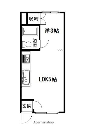 ＫＳ2・2　Ａ棟 ｜北海道旭川市旭神二条２丁目(賃貸アパート1DK・1階・19.84㎡)の写真 その2