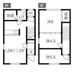 コーポラス35 2階3LDKの間取り