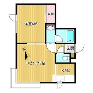 フォーサイトパークヴィラ 101｜北海道札幌市豊平区平岸八条１２丁目(賃貸アパート1LDK・2階・32.80㎡)の写真 その2
