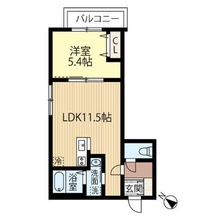 グランメゾン朝日町 501｜北海道千歳市朝日町４丁目(賃貸マンション1LDK・5階・38.34㎡)の写真 その2