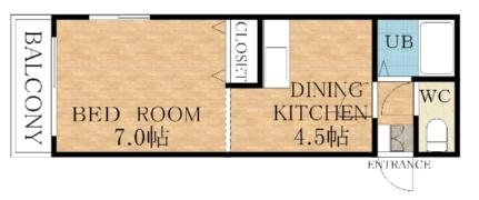 サンハウス白石 00201｜北海道札幌市白石区本郷通８丁目北(賃貸マンション1DK・2階・25.72㎡)の写真 その2