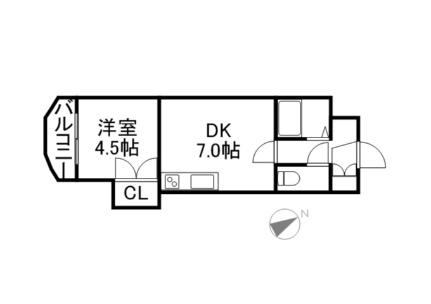 菊水コート 1005｜北海道札幌市白石区菊水一条１丁目(賃貸マンション1DK・10階・25.64㎡)の写真 その2